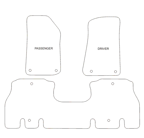 Jeep Wrangler (4 DOOR) Car Mats(2018 Onwards)